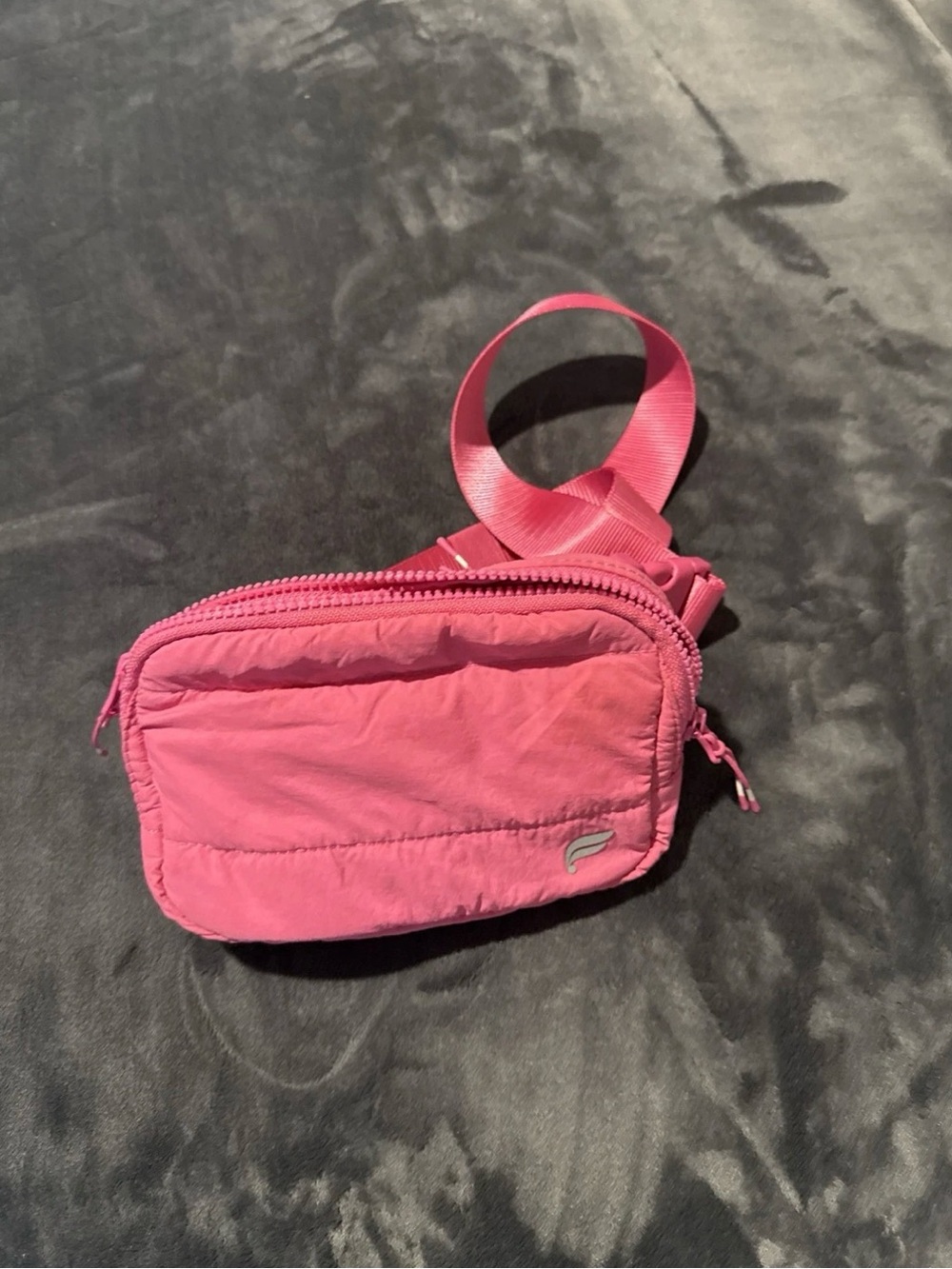 Fabletics Pink Nylon Crossbody Belt Bag